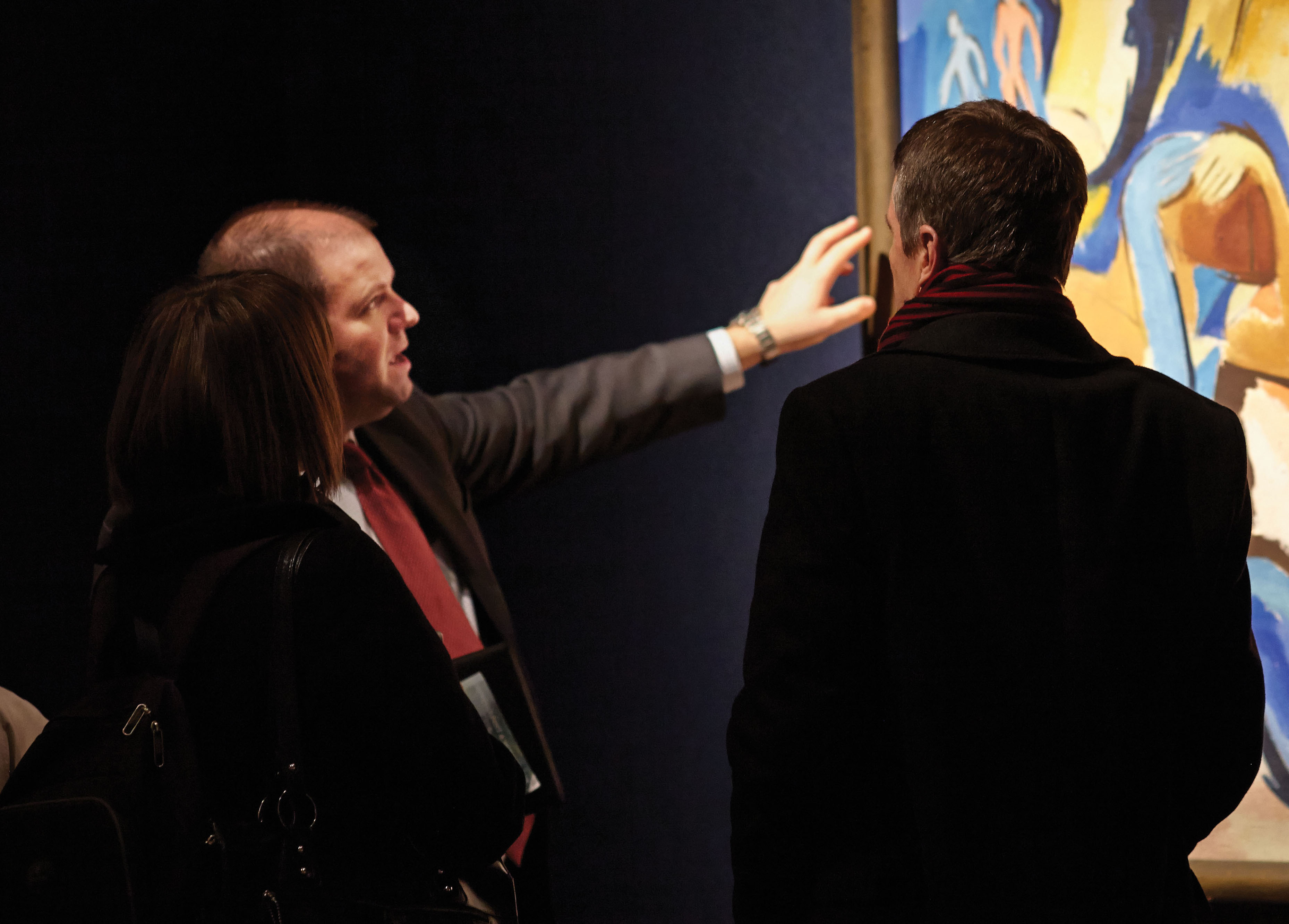 Jay Vincze in a professional art environment